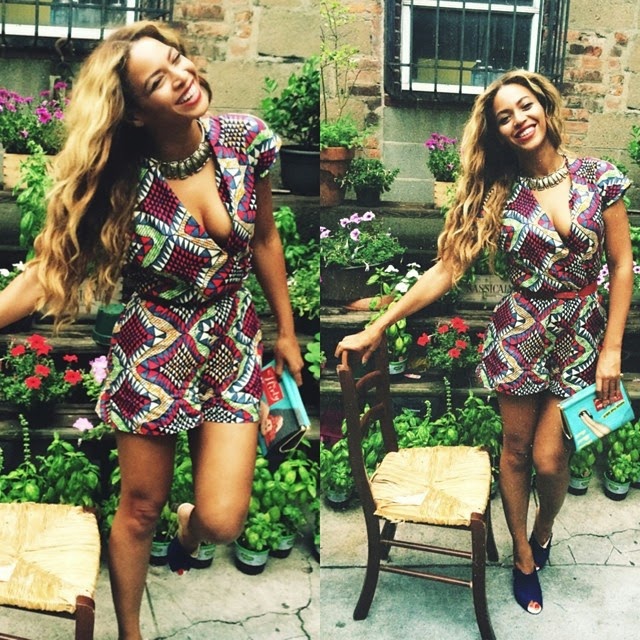 Beyonce wears ankara 411vibes