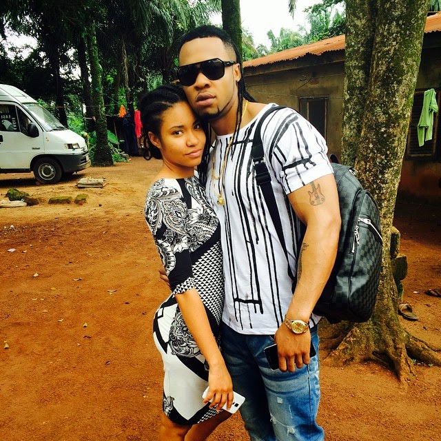 Flavour and Anna Ebiere Banner all loved up 411vibes
