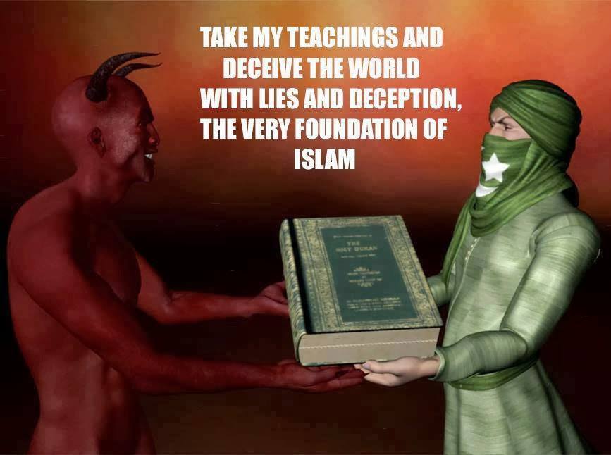 Image result for SATAN GIVING QURAN TO MUHAMMAD