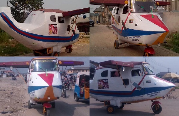 Photos: Nigerian Man Upgrades His Keke To Helicopter In Warri Delta State (Must See)
