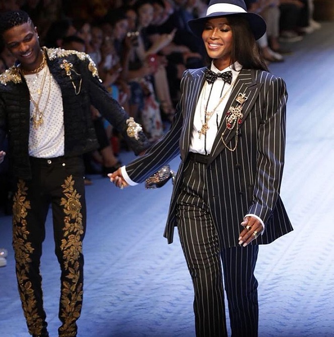 Wizkid Officially Makes His International Fashion Industry Debut As He